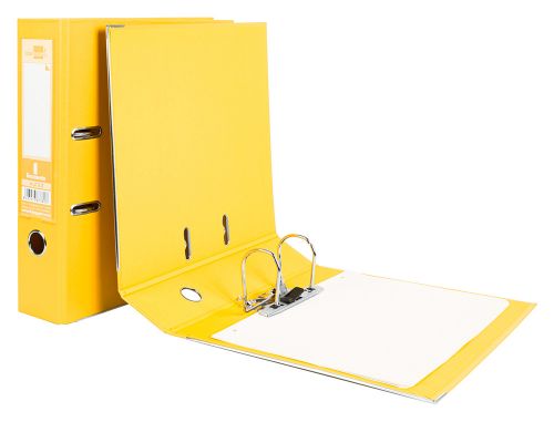 Pasta de arquivo de alavanca liderpapel documenta pvc din a4 lombada 75 mm amarelo , Liderpapel , 32056 , 8423473320567